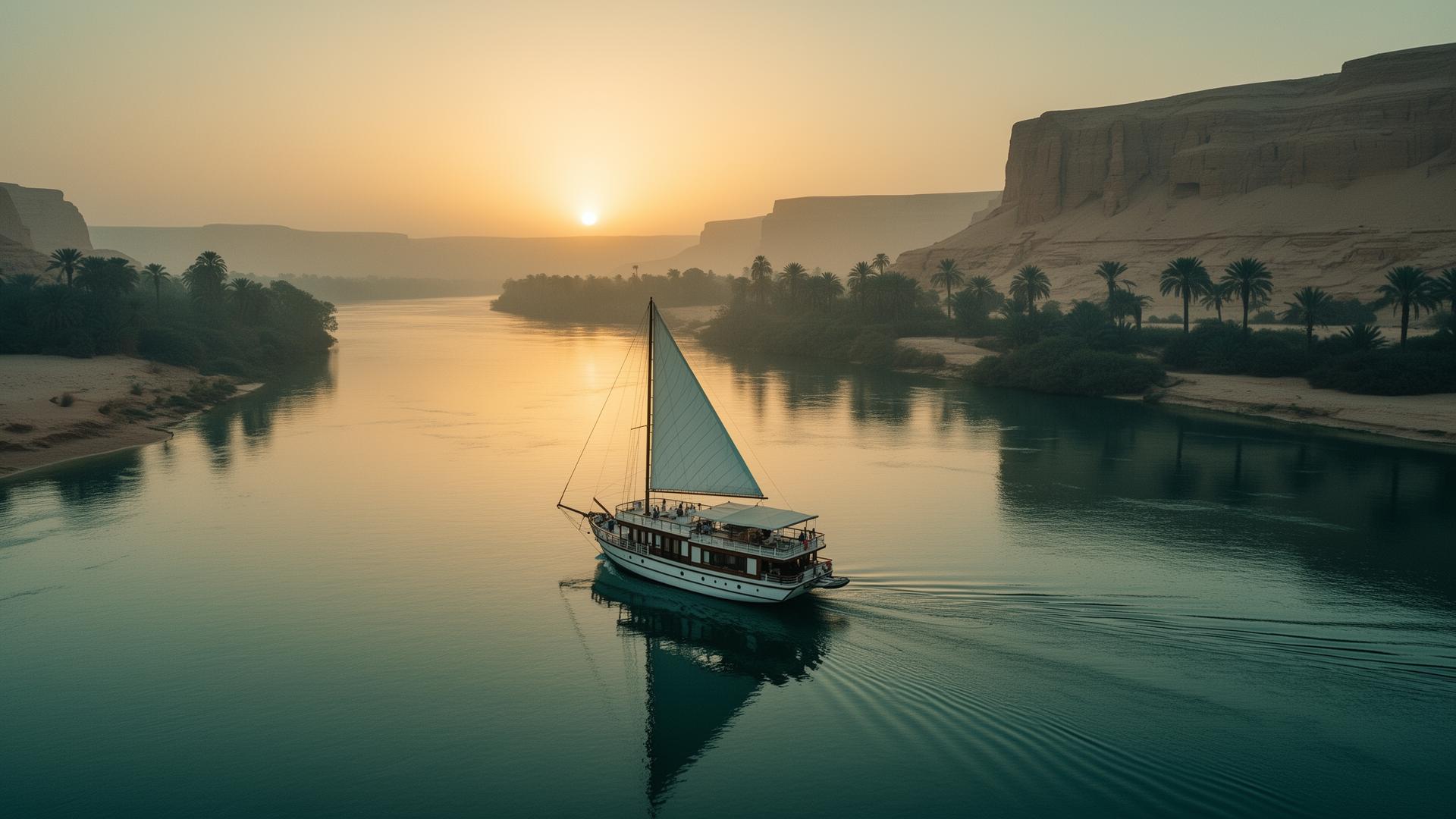 The Nile at twilight
